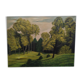 Huile sur toile