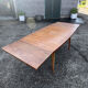 Table avec rallonges en teck, style scandinave, édition eros, vers 1960, dimensions 227x 90 cm