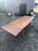 Table with extensions in teak, scandinavian style, eros edition, circa 1960, dimensions 227 x 90 cm.