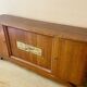 Mid-century vintage Scandinavian 1950s Art Deco Parisian sideboard oak wood