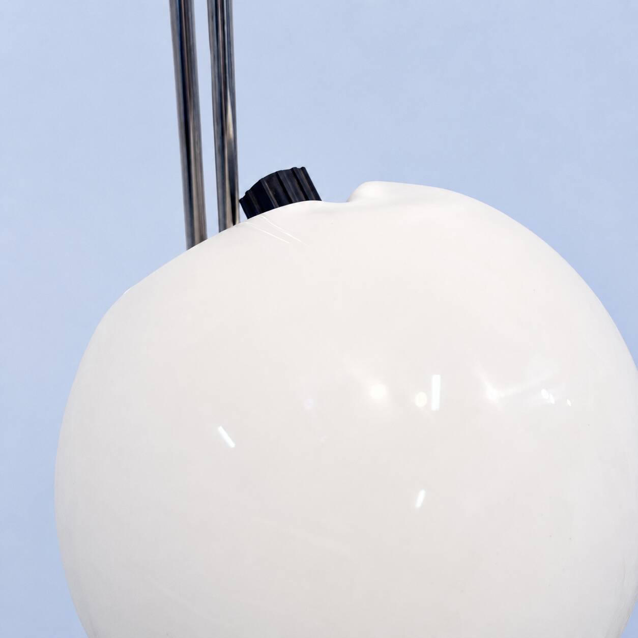 Italian Space Age floor lamp by Carlo Santi for Kartell, circa 1970.