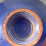 Organic teapot in blue ceramic