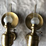 Brass wall lamps