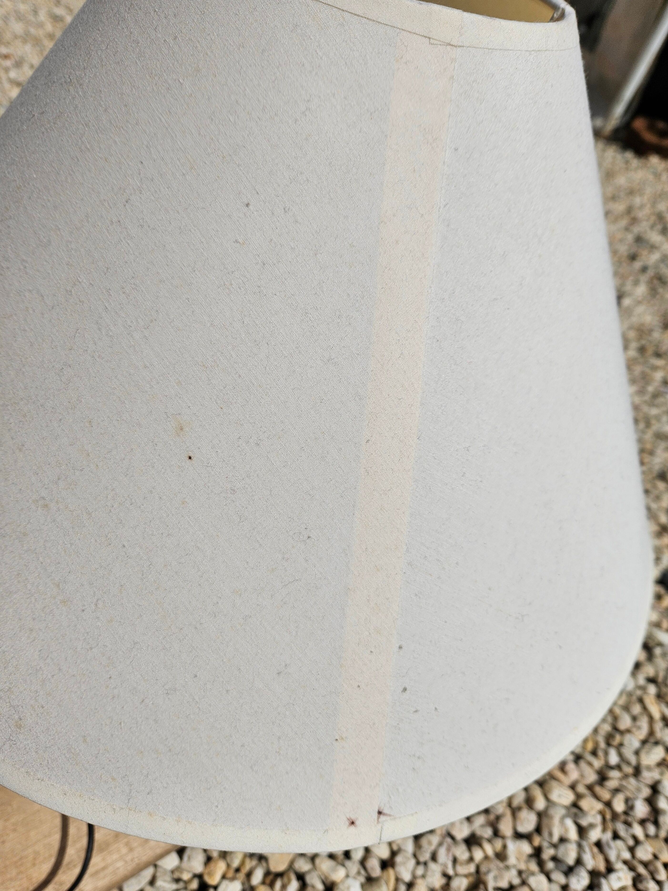 Pair of vintage braided rope bedside lamps