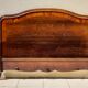 Solid walnut bed with very old walnut burl.