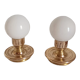 Pair of golden lamps