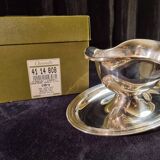 Saucière ovale Christofle en métal argenté