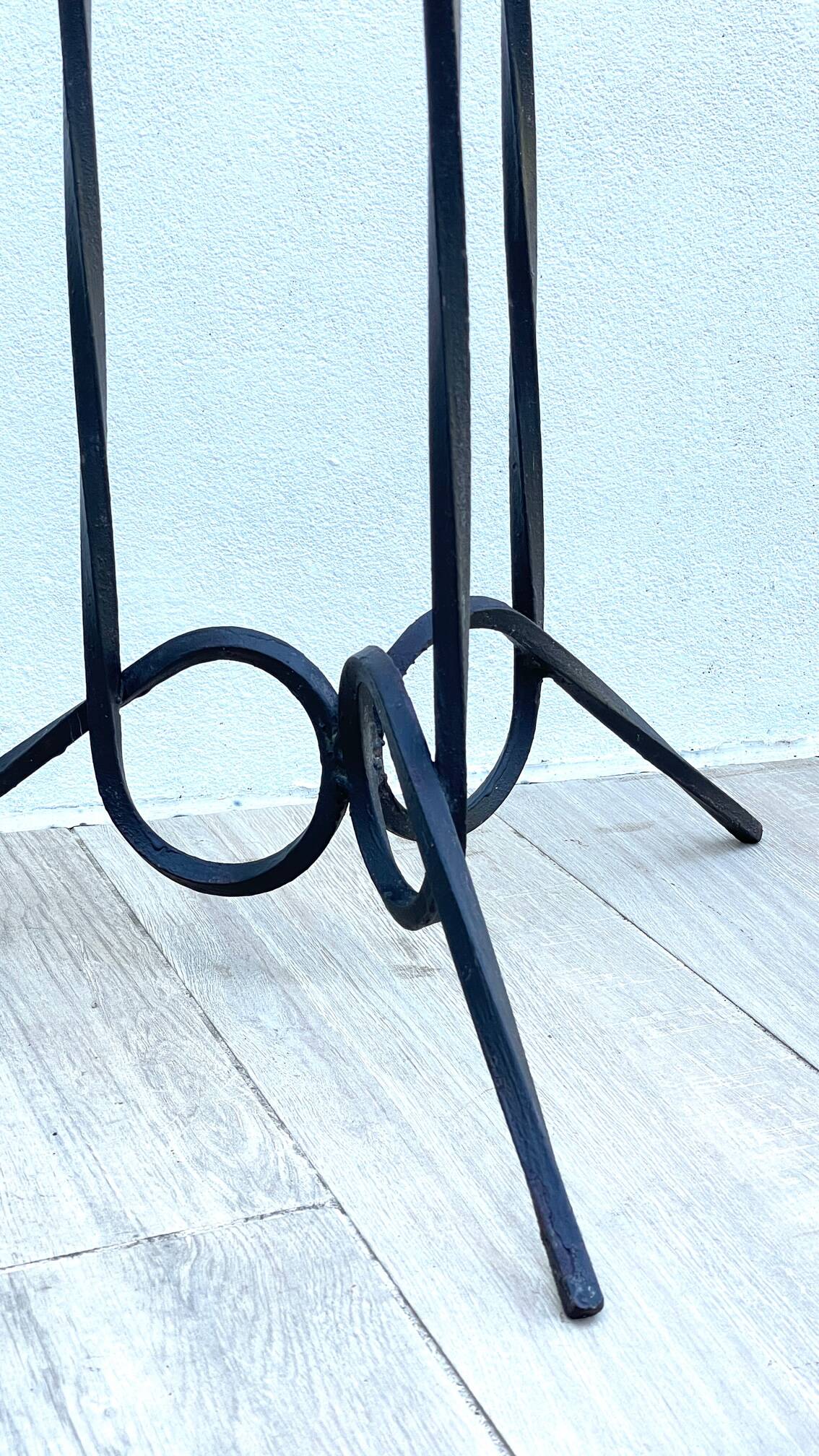 Vintage geometric steel plant holder