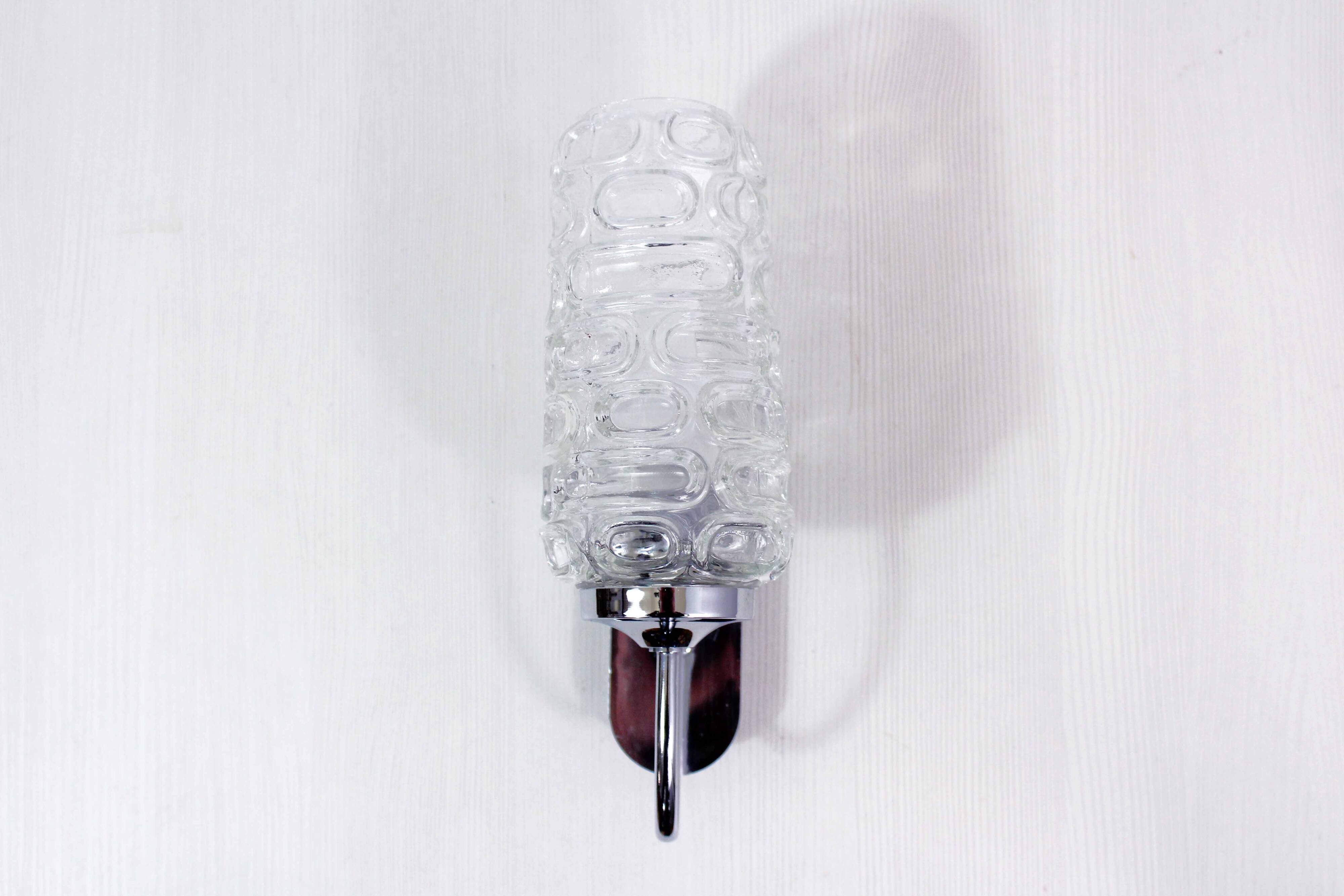 Vintage glass wall lamp