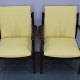 1960s Pair of Arne Vodder 431 Armchairs by Sibast Mobler, Denmark