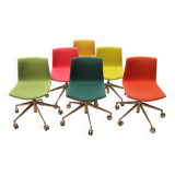 Set of 6 Catifa 46 office chairs, Arper