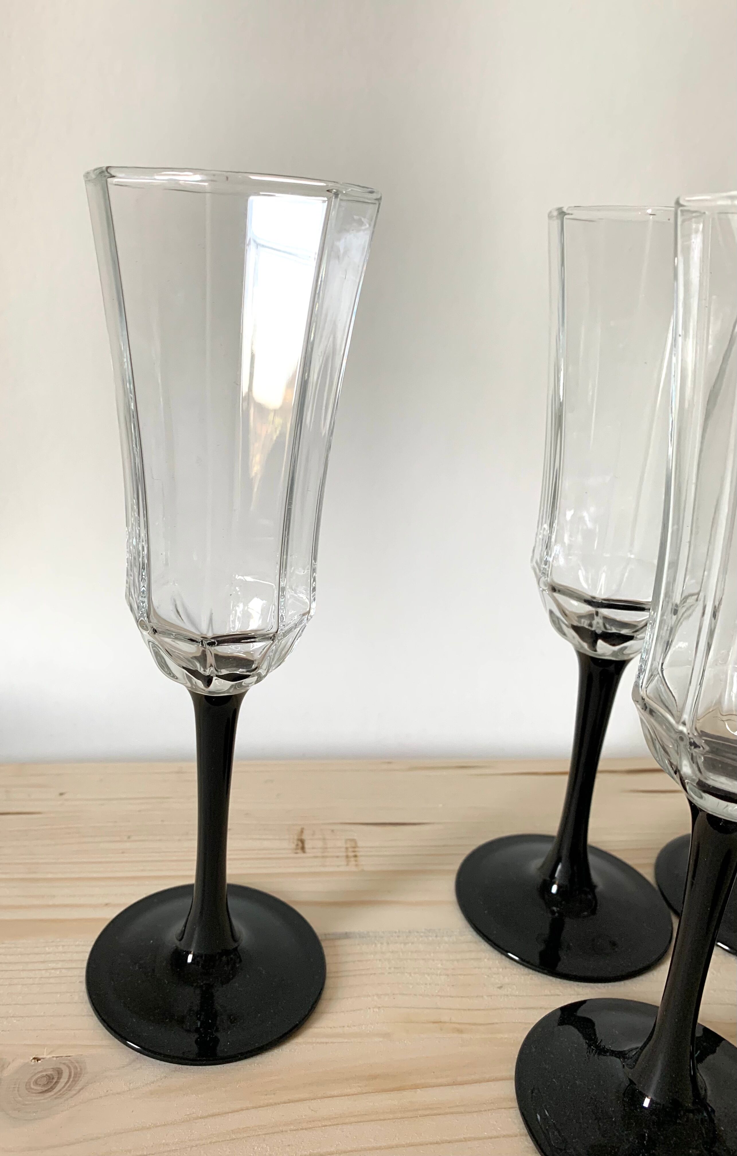 6 champagne flutes arcopal luminarc octime