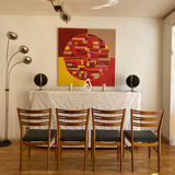 Set of 4 scandinavian chairs from farstrup