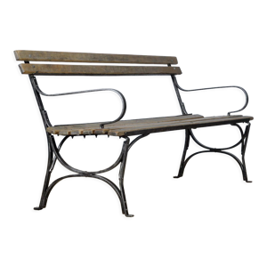banc de parc en fer riveté