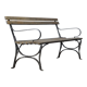 Riveted iron park bench 1920s