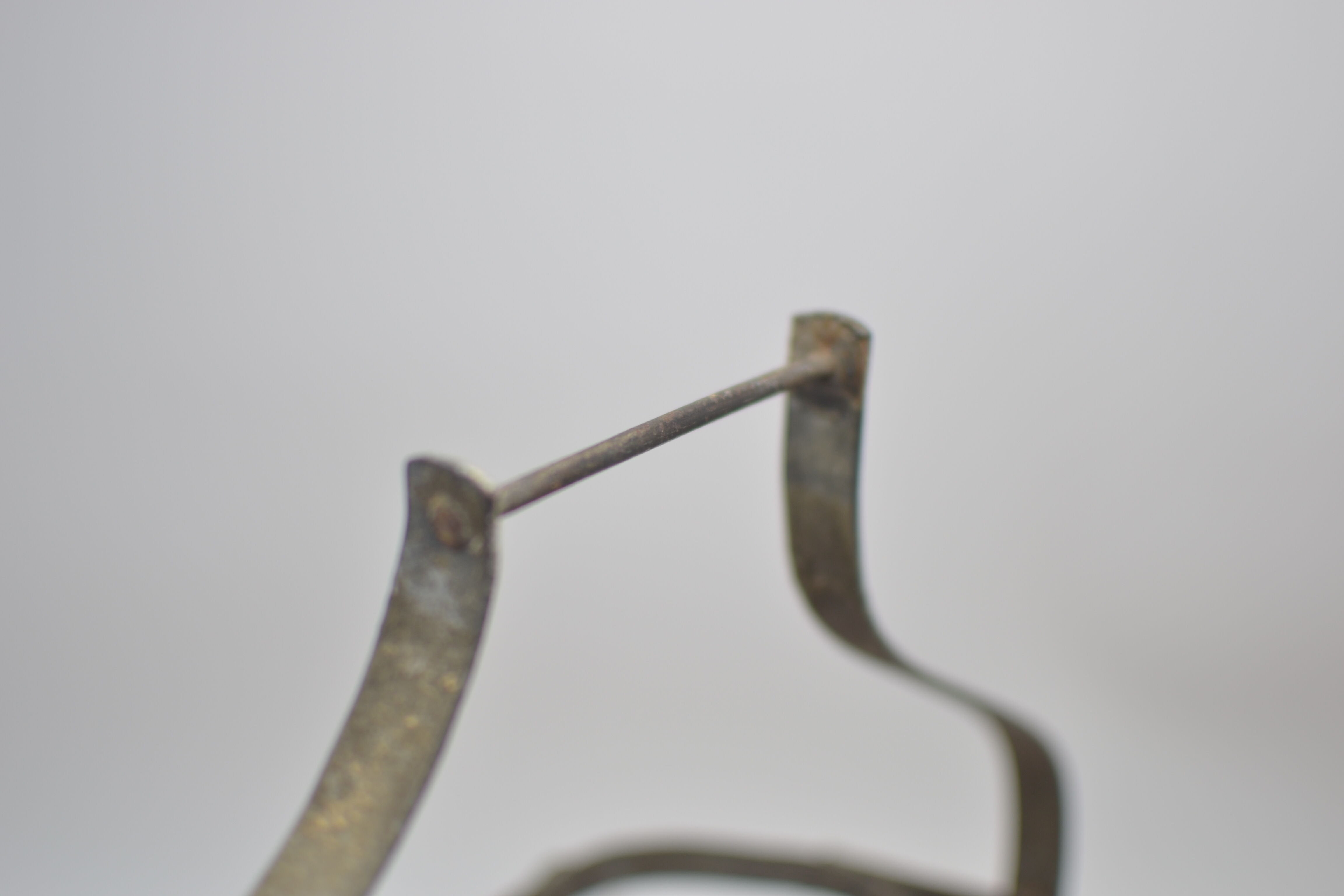Old metal bottle holder