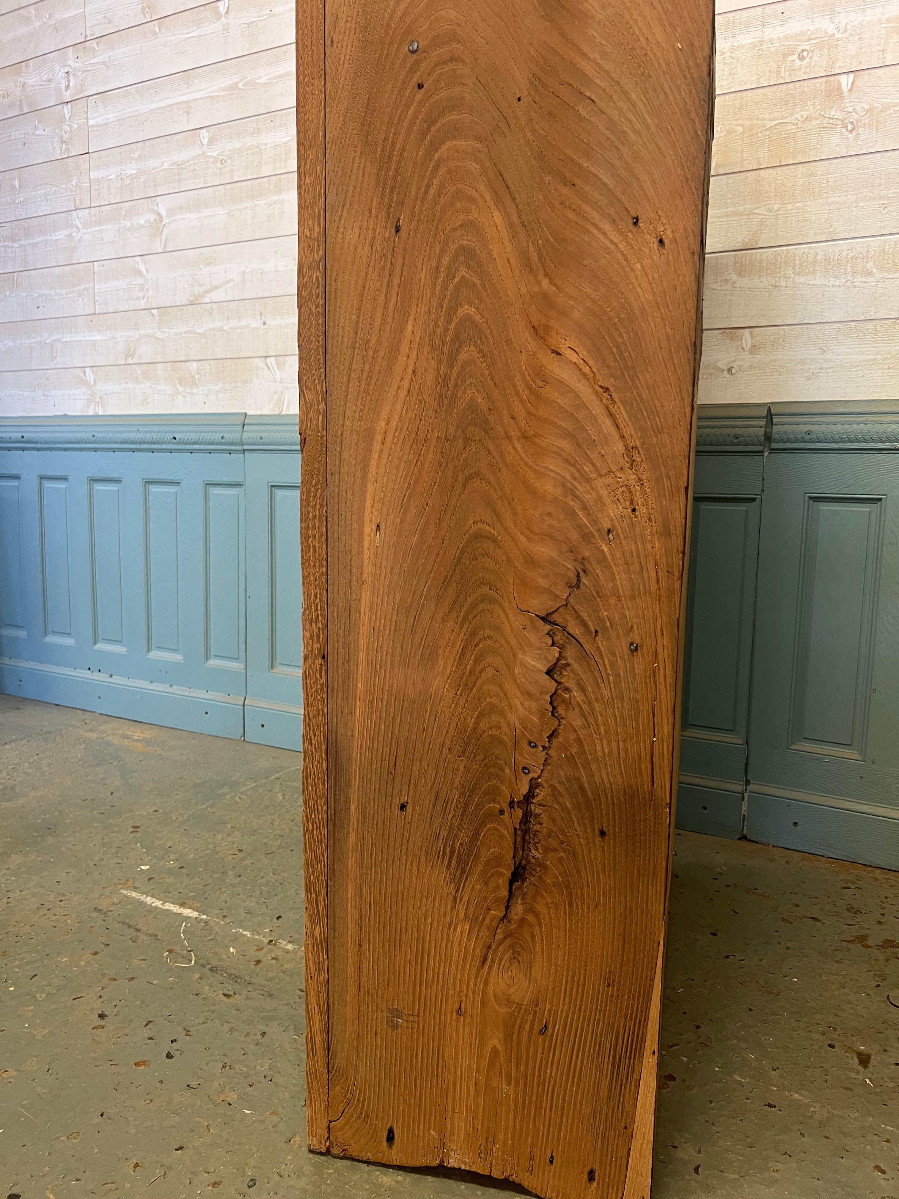 Brutalist countryside wardrobe in raw oak