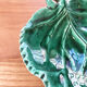 Coupelle feuille céramique verte