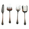 silver metal serving cutlery set