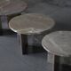 Set of 3 marble coffee tables - Italy 1970s