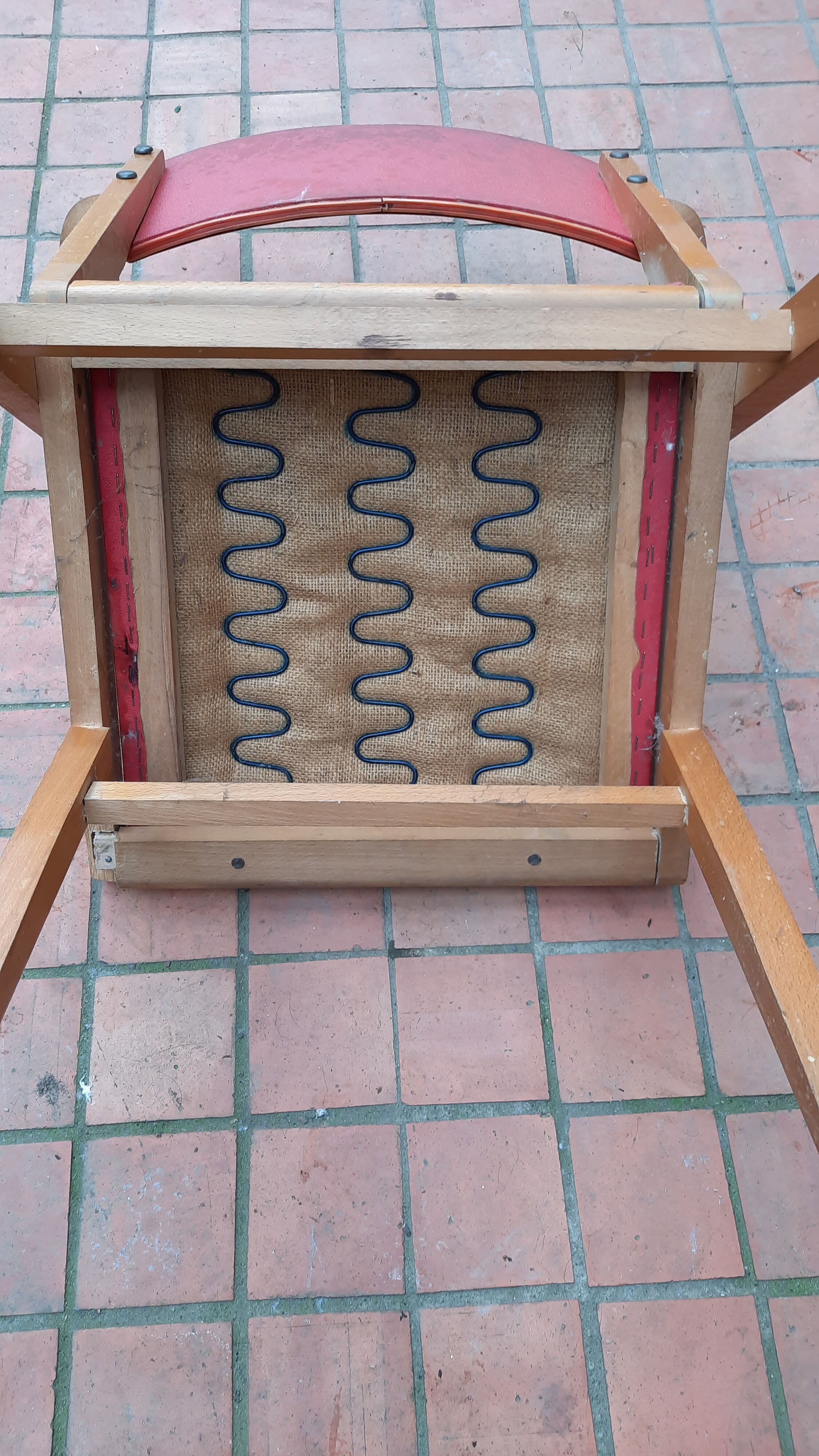 2 mismatched bridge chairs