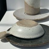 Modular Indonesian ceramic tableware service (6 elements + cups)