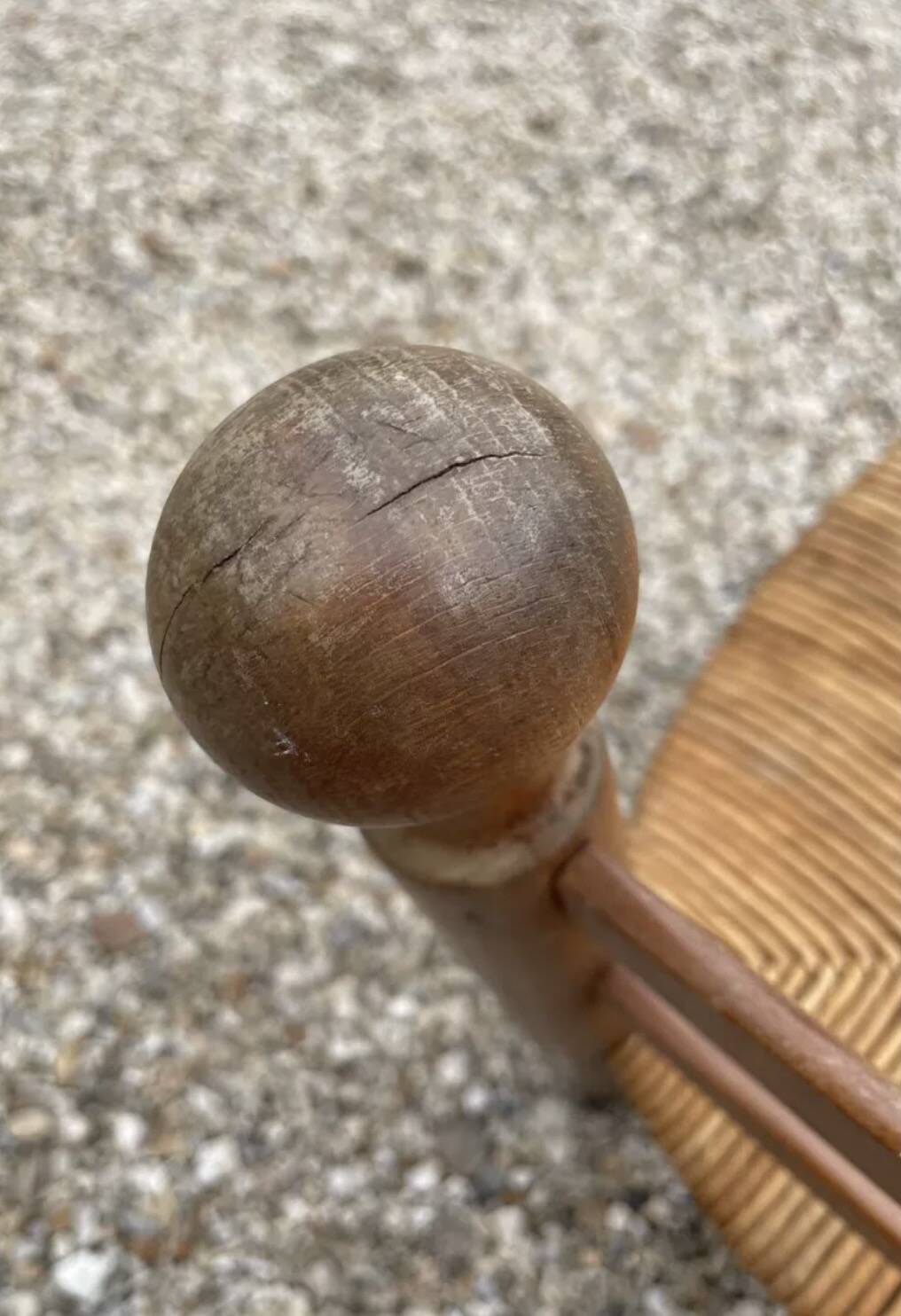 Brutalist chair attributed to Charles Dudouyt