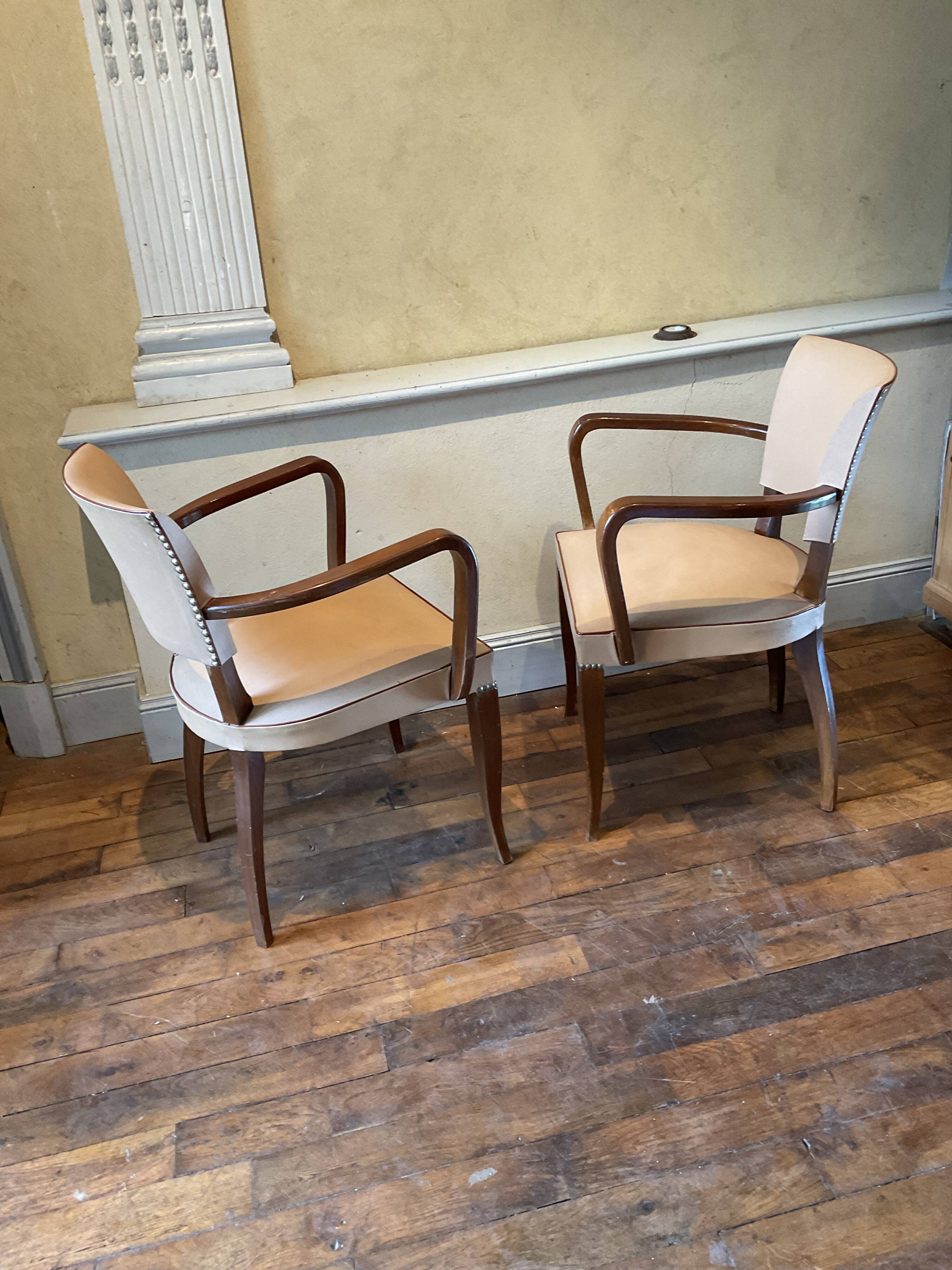 Pair of bridge chairs 60
