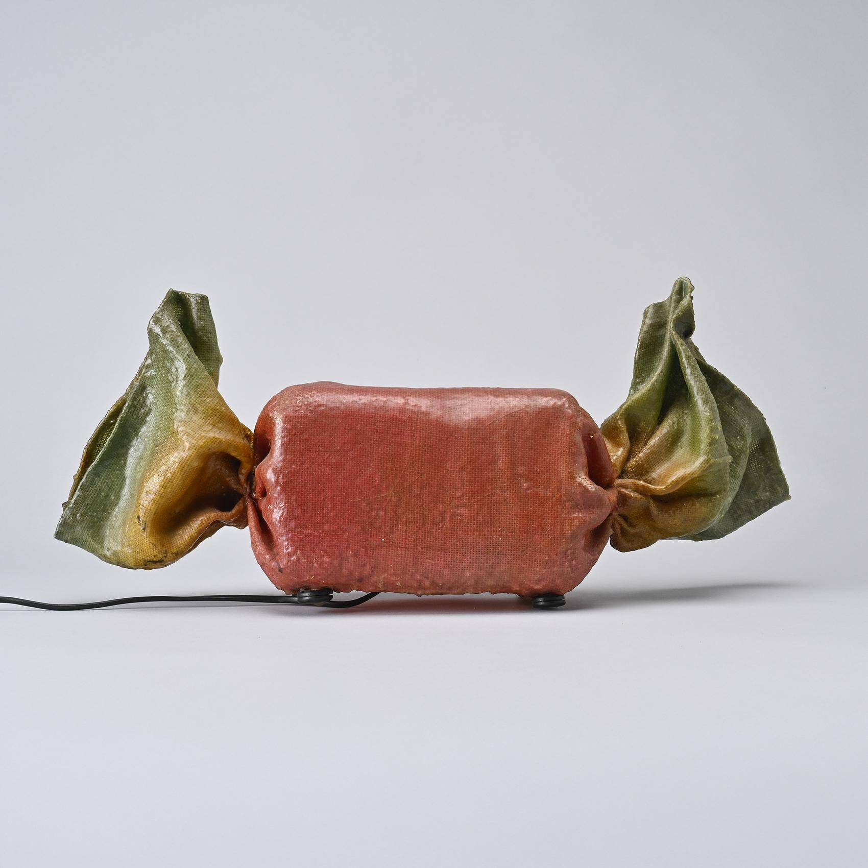 Pair of "candy" table lamps by Lionel Le Scornec, circa 1975