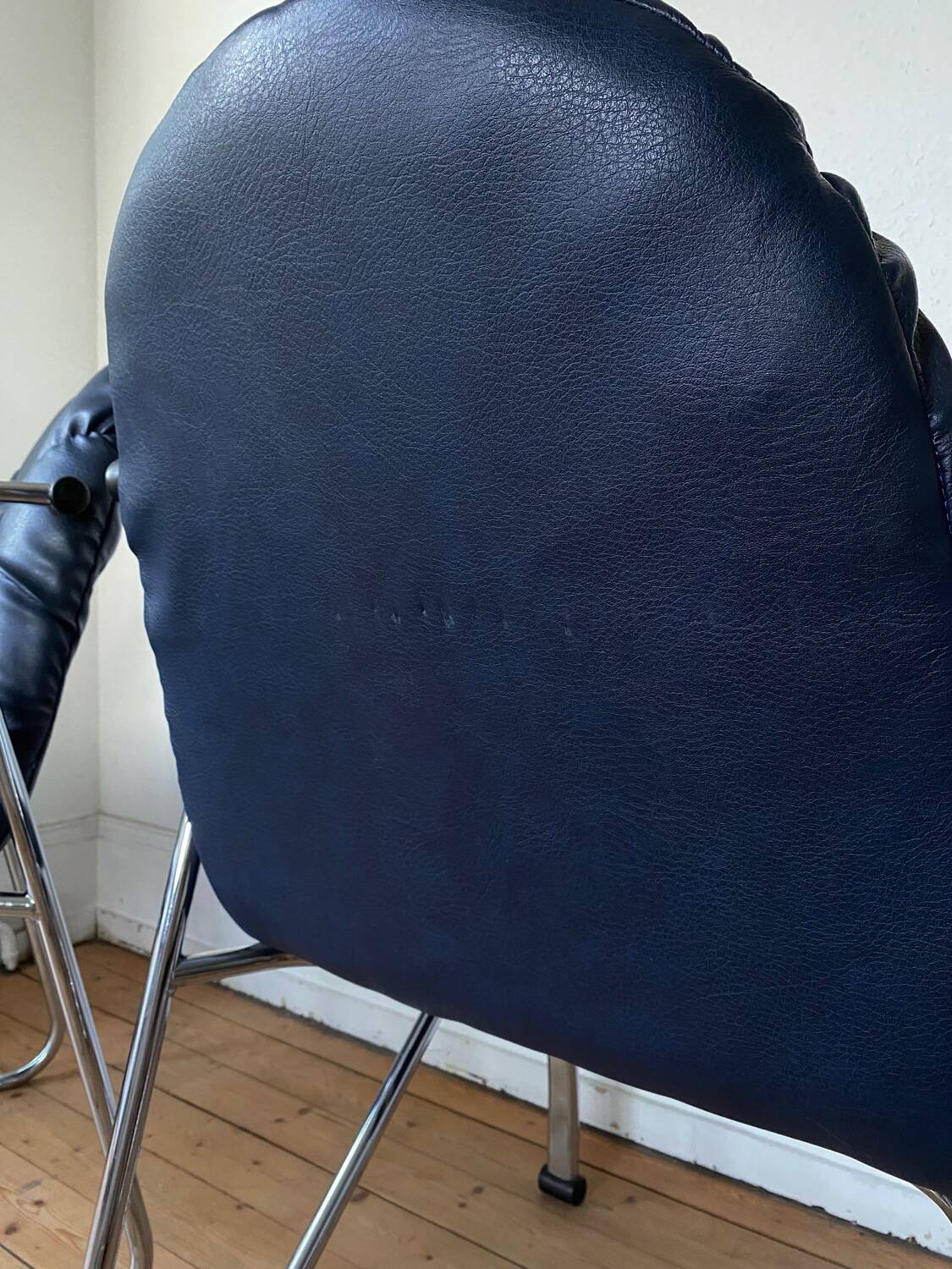 Souvignet chairs tubular chrome vintage modernist