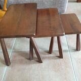 Brutalist trundle table