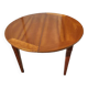 Table ronde avec une allonge en merisier