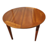 Table ronde avec une allonge en merisier
