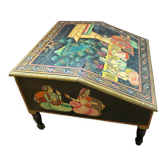 Ancient hand-painted Indian writing desk