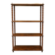Wall Shelf or Display in Mahogany with Twisted Columns, Late 19th Century