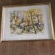 Watercolor on cream paper PARIS Place du Tertre Sacré Coeur. Work signed Marius GIRARD (1960s)