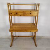 Vintage pine shelf desk