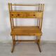 Vintage pine shelf desk