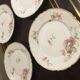 4 porcelain entremet plates