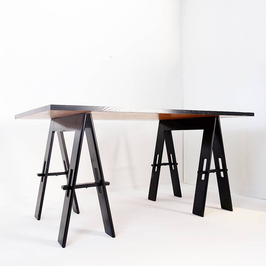 Wooden table by De Pas, D'Urbino, Lomazzi, Acerbis production, 1960s, Italy