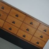 Large Vintage Dutch Oak Shop Cabinet / Sideboard, 1950s