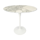 Oval marble side table by Eero Saarinen for Knoll