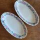 Limoges Bernardaud. Set of 2 porcelain dishes.