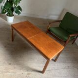 Vintage teak extendable coffee table