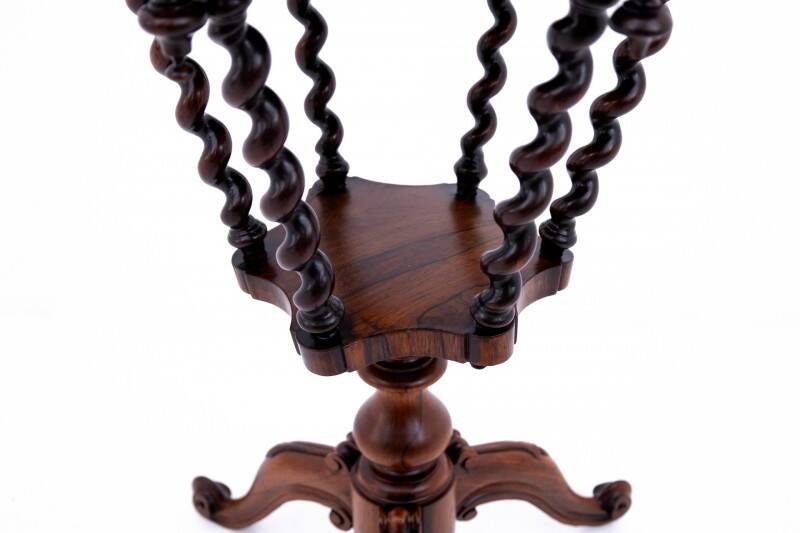 Inlaid table, France, circa 1880. After renovation.