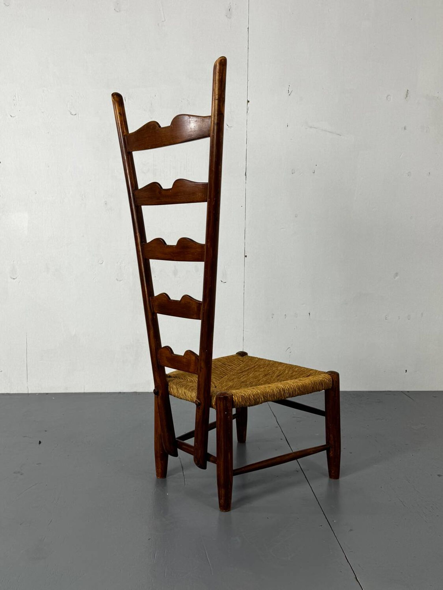 Fauteuil à dossier haut Fireside par Gio Ponti pour Casa E Giardino, Italie.