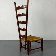 Fauteuil à dossier haut Fireside par Gio Ponti pour Casa E Giardino, Italie.