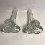 Paire anciens vases soliflore années 70