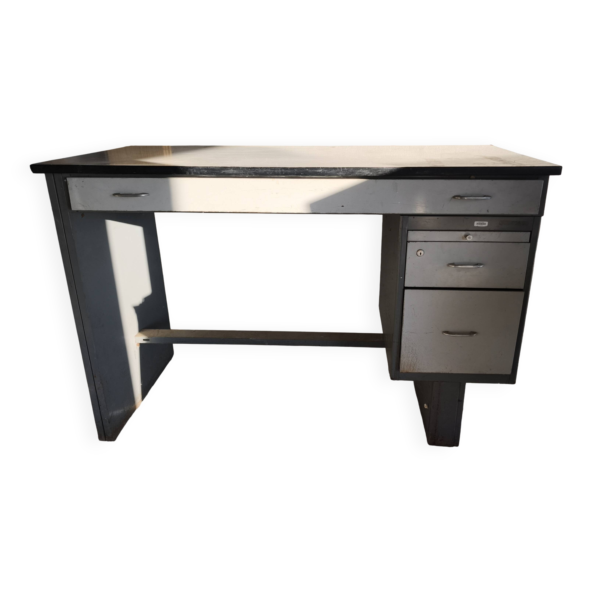Metal industrial desk