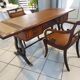 English flap desk and these 2 armchairs early XXeme